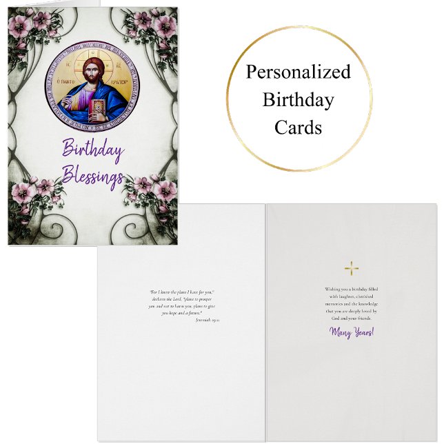 Orthodox Christian Birthday Blessings Card (Creator Uploaded)