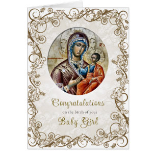Orthodox Christian Congratulations New Baby Card