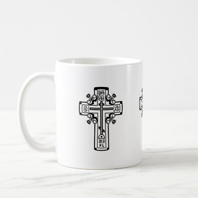 Orthodox Christian cross Coffee Mug (Left)
