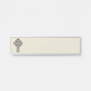 Orthodox Christian cross Door Sign