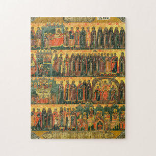 Orthodox Christian Icon Calendar, July Jigsaw Puzzle