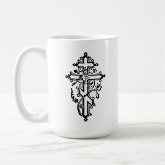 Orthodox Christian Ornate Cross 15oz. Coffee Mug