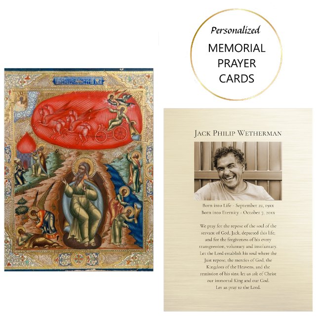 Orthodox Christian Photo Memorial Prayer Card (Creator Uploaded)