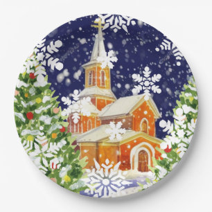 Orthodox Christmas Paper Plate