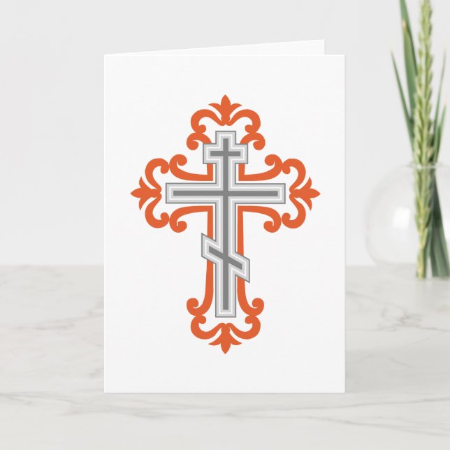 Orthodox cross card (Front)