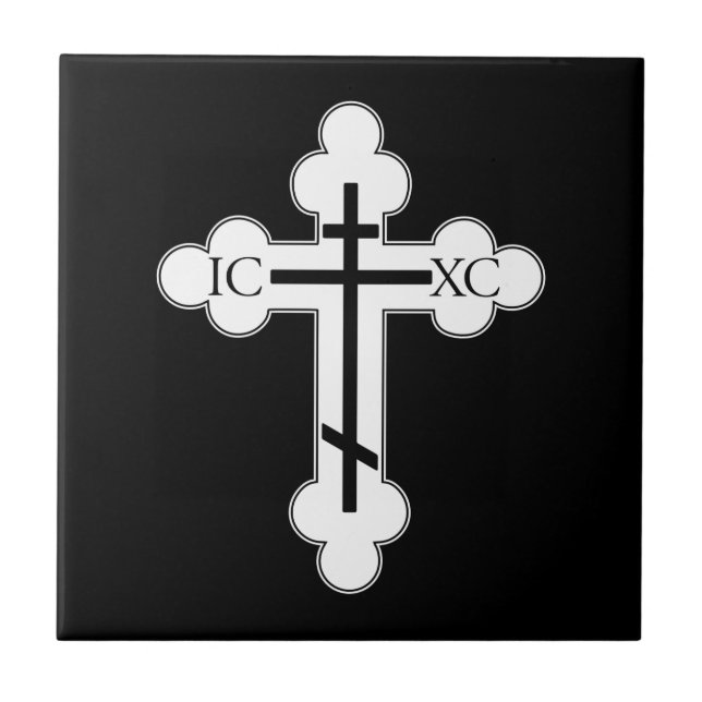 Orthodox cross ceramic tile (Front)