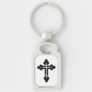 Orthodox cross key ring
