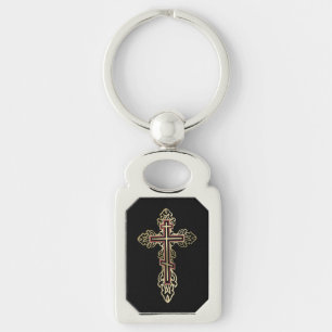 Orthodox cross key ring