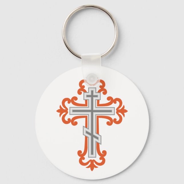 Orthodox cross key ring (Front)