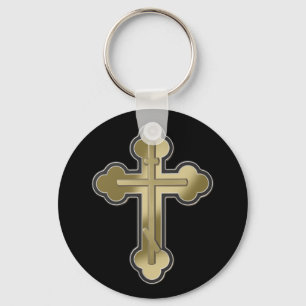 Orthodox cross key ring