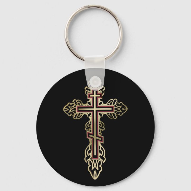Orthodox cross key ring (Front)