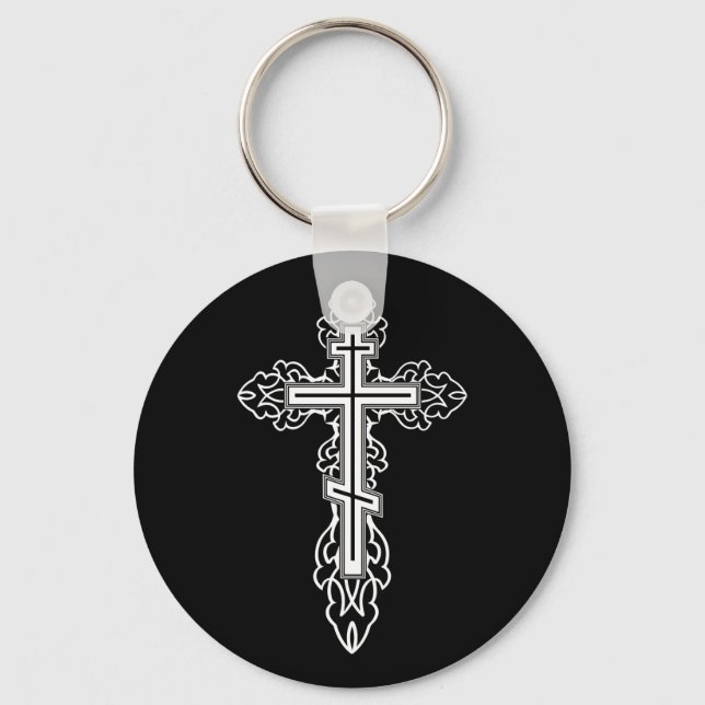 Orthodox cross key ring (Front)