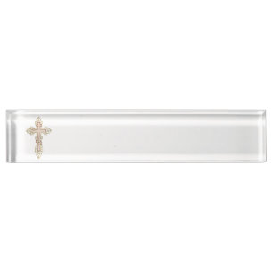 Orthodox cross nameplate