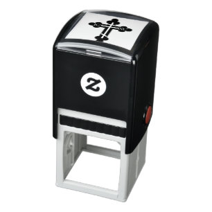 Orthodox cross self-inking stamp