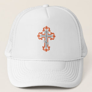 Orthodox cross trucker hat