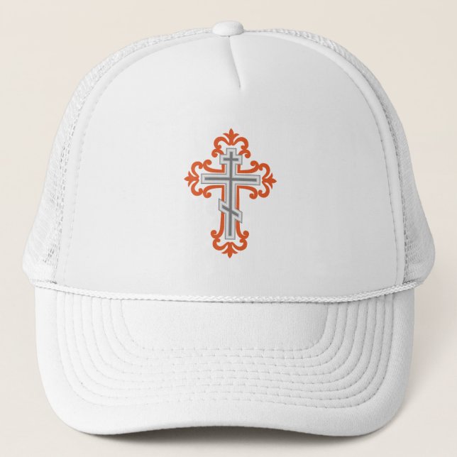 Orthodox cross trucker hat (Front)