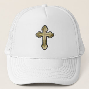 Orthodox cross trucker hat