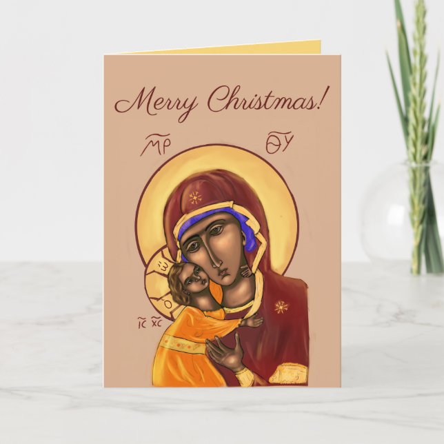 Orthodox Icon Christmas Card (Front)