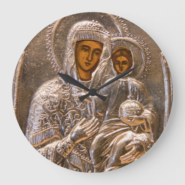 Orthodox icon large clock (Front)