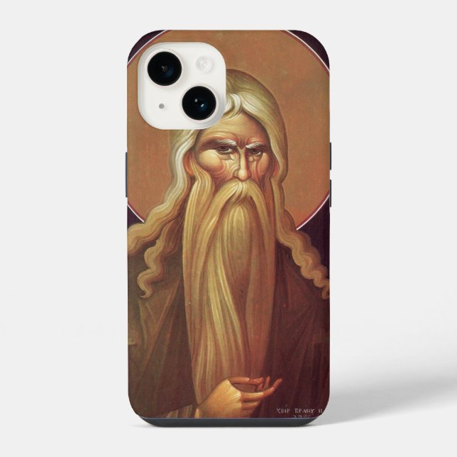 Orthodox Icon of Patriarch Abraham iPhone Case (Back)