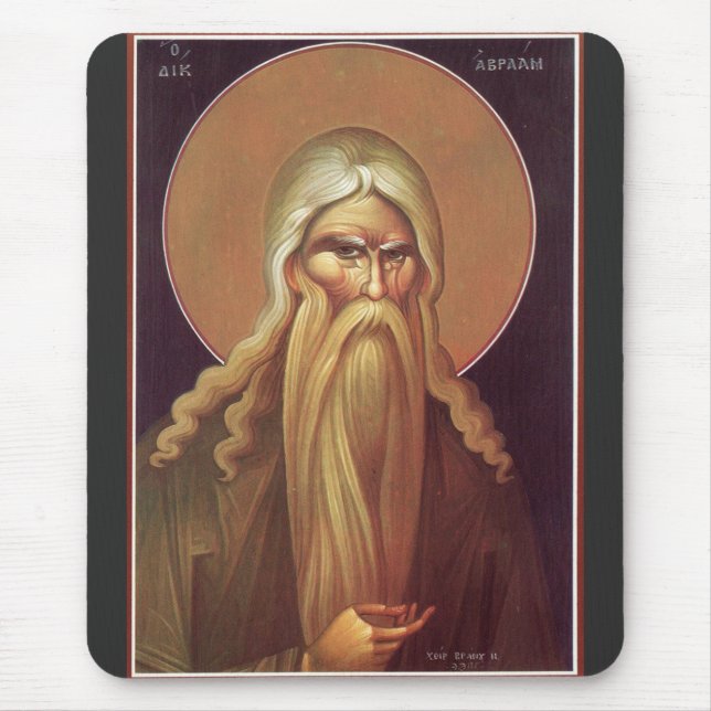 Orthodox Icon of Patriarch Abraham Mouse Pad (Front)