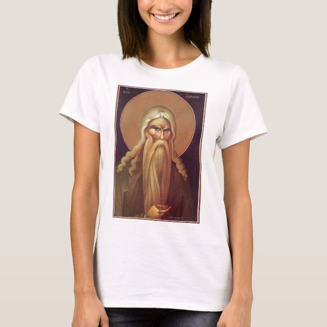 Orthodox Icon of Patriarch Abraham T-Shirt (Front)