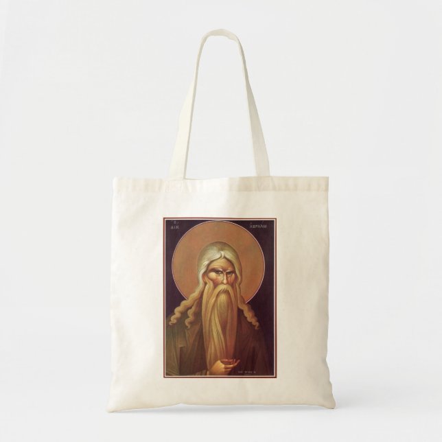 Orthodox Icon of Patriarch Abraham Tote Bag (Front)