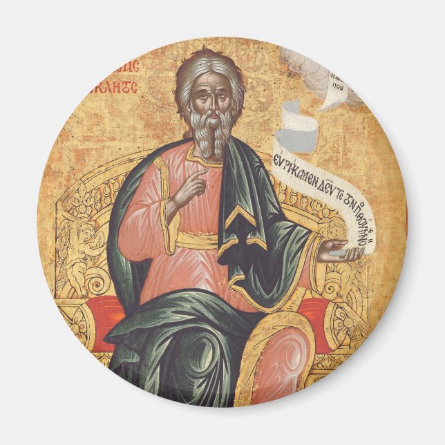 Orthodox Icon of Saint Andrew the Apostle  Magnet (Front)