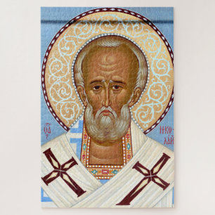 Orthodox Icon of Saint Nicholas The Wonderworker Jigsaw Puzzle