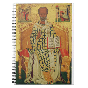 Orthodox Icon of Saint Nicholas The Wonderworker Notebook