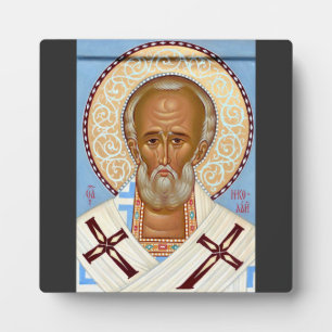 Orthodox Icon of Saint Nicholas The Wonderworker Plaque