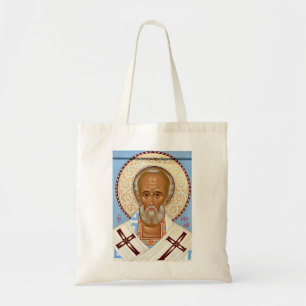 Orthodox Icon of Saint Nicholas The Wonderworker Tote Bag
