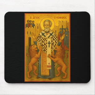 Orthodox Icon Of St Ignatius Of Antioch  Mouse Pad