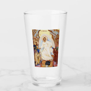 Orthodox Icon of the Anastasis Resurrection Glass