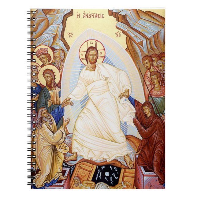 Orthodox Icon of the Anastasis Resurrection Notebook (Front)