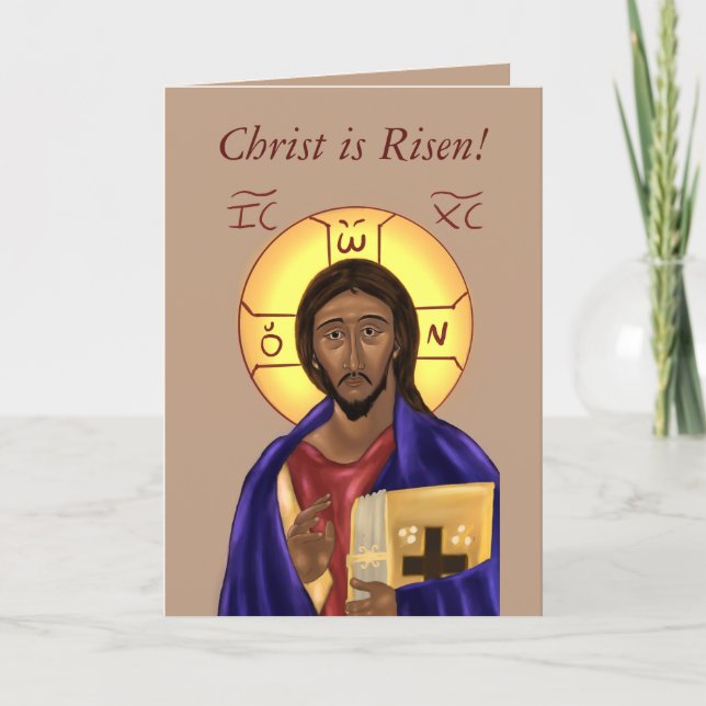 Orthodox Icon Pascha Card (Front)
