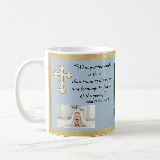 Orthodox l Customise l Chrysostom Quote Coffee Mug (Left)
