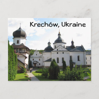 Orthodox monastery in Krechow, Ukraine Postcard