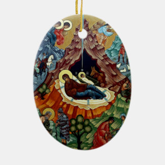 Orthodox Nativity Icon Christmas Ornament