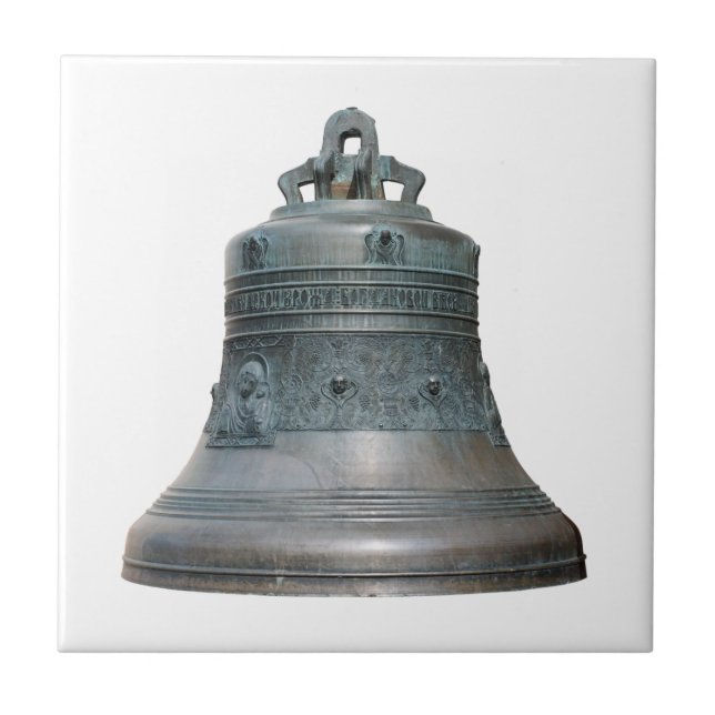 Orthodox Russian church bell Ceramic Tile (Front)