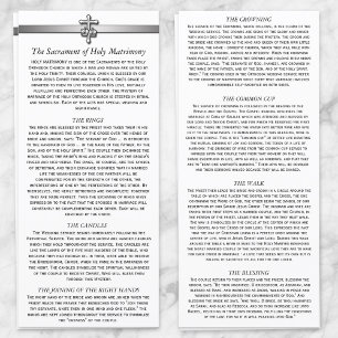 Orthodox Wedding Description 4 x 9 cards