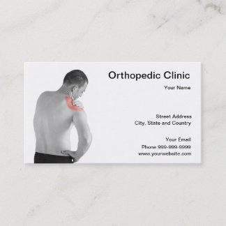 orthopaedic clinic business card
