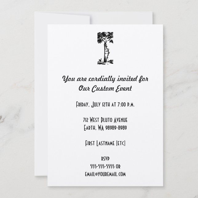 Orthopaedic Crooked Tree Invitation (Front)