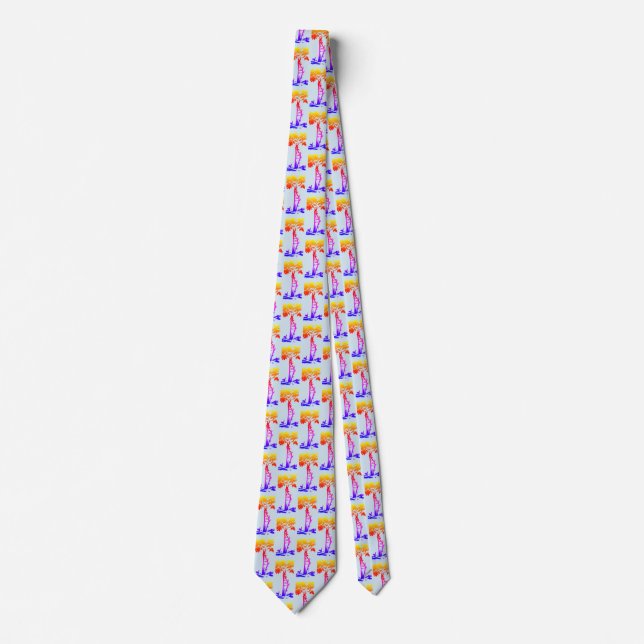 Orthopaedic Crooked Tree Rainbow Gradient Tie (Front)