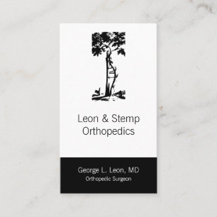 Orthopaedic Crooked Tree Symbol Business Card