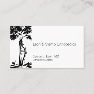 Orthopaedic Crooked Tree Symbol Business Card