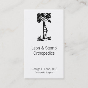 Orthopaedic Crooked Tree Symbol Business Card