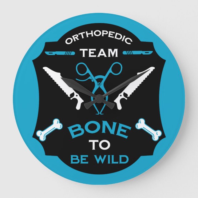 Orthopaedic Hospital Team Large Clock (Front)