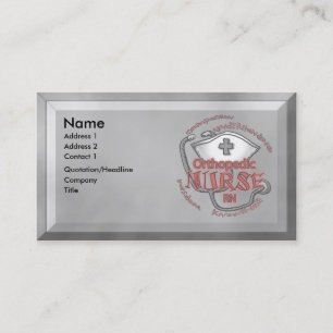 Orthopaedic Nurse Business Card