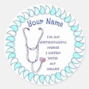 Orthopaedic Nurse Heart  sticker